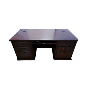 Martin Furniture Double Pedestal Desk - 68"W RETAIL $1,995