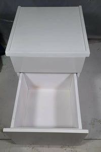 2 Drawer Lateral Wood Filing Cabinet, White