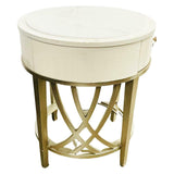 Adela 27'' Tall Stone End Table with Storage - PICK UP IN NJ