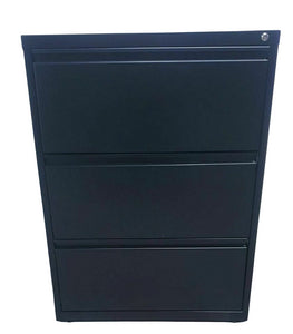 Hirsh Series 30" Wide 3 Drawer Lateral File Cabinet in Black