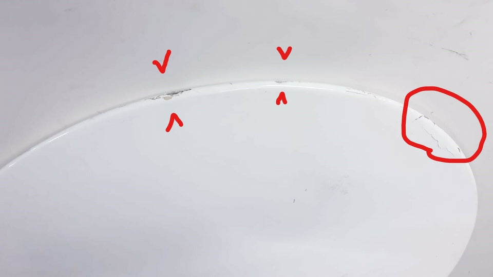 40" White Lacquer Tulip Dining Table - Round NO BASE