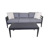 Abbyson Belamar 2-Piece Seating Set Sofa and Coffee Table