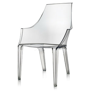 CLEAR/SMOKE LUCITE CHAIR ^WOW^ by MITCHELL GOLD + BOB WILLIAMS