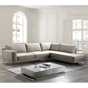 Abbyson Kyler Fabric Sectional Sofa - Grey