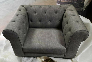 Abbyson Living Cecelia Fabric Chair Gray - PICK UP IN NJ