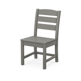 Polywood Farmhouse Dining Table, 4 Side Chairs and 1 Arm Chair - SLATE GREY