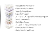 Craftmatic Dual Firm Plush Mattress FULL SIZE  - 54" x 74"