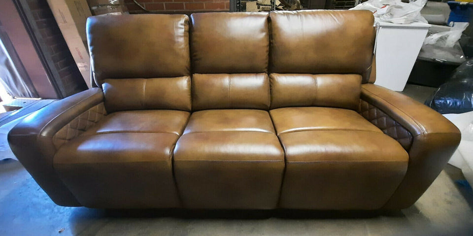 Camel reclining online sofa