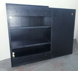Glamour Collection Medicine Cabinet with side Drawer - BLACK