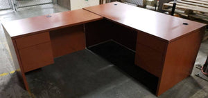 HON Wood Desk with return Heavy & HIGH QUALITY