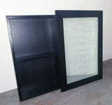 Glamour Collection Medicine Cabinet with side Drawer - BLACK