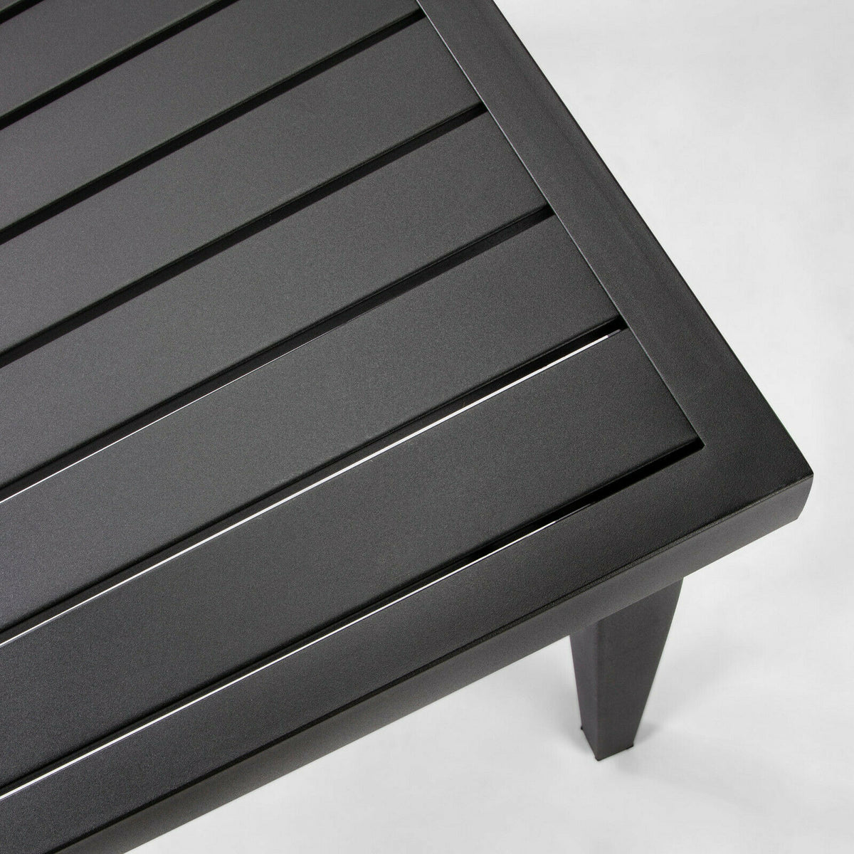 Fairmont Rectangle Steel Patio Dining Table Black - Threshold ...