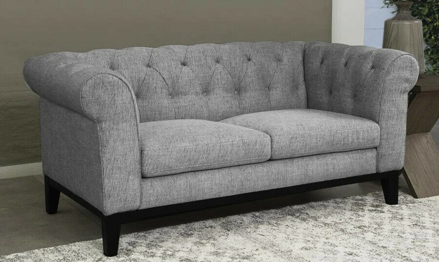 Abbyson Living Cecelia Fabric Loveseat Grey - RX-6751-GRY-2 - PICK UP IN NJ