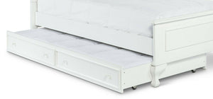 Jesse Youth Panel Bedroom Set (FULL BED, CHEST, NIGHTSTAND & TRUNDLE) WHITE